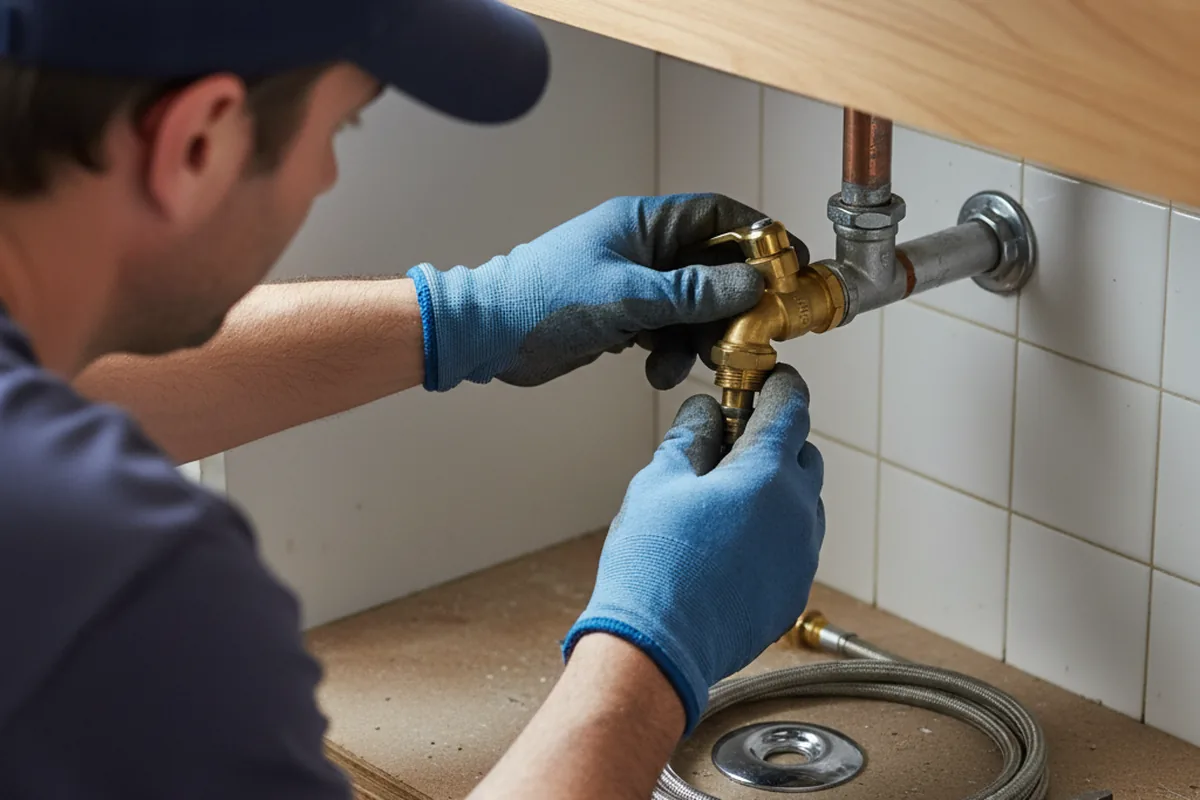 Shutoff valve and fitting work during Repiping in American Fork